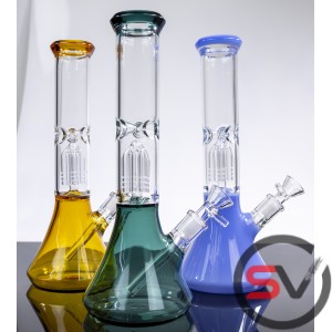 JELLYFISH ICE CATCHER GLASS WATER PIPE 10inch